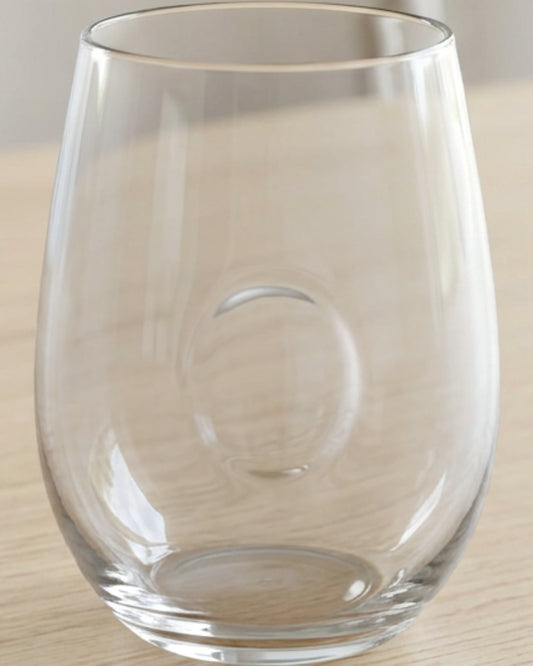 Thwgd Thumb-Indent Stemless Wine Glass 17 oz Clear - Lifestyle view